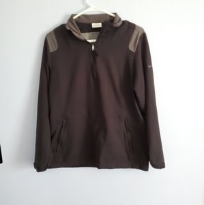 Nike Golf Black Grey Zip Water Resistant Long Sleeve Pullover Size Medium